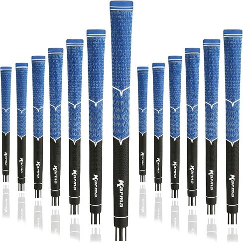 Karma V-Cord Golf Grips & Grip Kits, Men’s Standard Size Half Cord Replacement Golf Club Grips, Extra Traction, Comfort & Control in Saudi Arabia