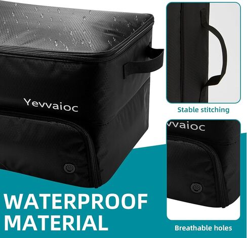 Golf Trunk Organizer 2 Layer with Separate Compartment for 2 Pair Shoes,Waterproof Car Golf Locker to Store Golf Accessories Golf Trunk Storage for Balls Gloves Tees Golf Gifts in Saudi Arabia