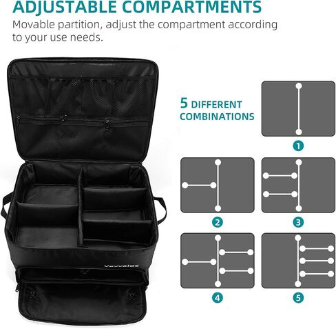 Golf Trunk Organizer 2 Layer with Separate Compartment for 2 Pair Shoes,Waterproof Car Golf Locker to Store Golf Accessories Golf Trunk Storage for Balls Gloves Tees Golf Gifts in Saudi Arabia