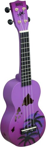 Mahalo Ukuleles Mahalo Designer Series Ukulele، اليد اليمنى، انفجار أرجواني، سوبرانو (MD1HA ppb) in Kuwait