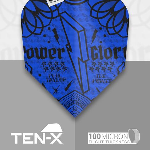 لعبة سهام الهدف Phil Taylor Ink Design Ten-X Dart Flights - مجموعة من 3 مجموعات (9 في المجموع) in Saudi Arabia