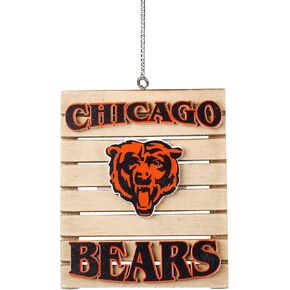 FOCO Chicago Bears NFL Wood Pallet Sign Ornament