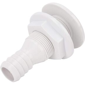 Boat Marine Yacht Drain Vent Plastic Thru Hull Bilge Pump Drain Vent Hose Fitting for Boats Accessory