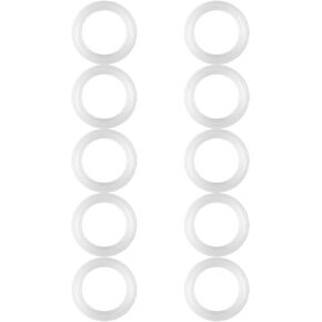 10PCs 1.5" Clamp Gasket Tri Seal Clamp Washer Silicone Small Sealing Gasket Ring Washer Sanitary Clamp Ferrule Fittings Fits Outer Diameter 50.5mm Sanitary Pipe Weld Ferrule