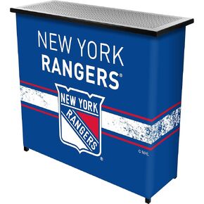 Trademark Gameroom NHL New York Rangers Portable Bar with Case