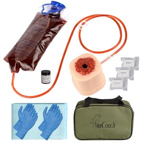 Wound Packing Trainer Kit, Stop The Bleed Kit for Wound Packing Training, Wound Dressing Kit for Tourniquet Training (EDUCATION TRAINING USE ONLY)