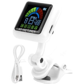 Life Aroma Guitar Clip?on Tuner USB Rechargeable Built?in Battery Clip?on Tuner Violin Ukulele Tuner at?102
