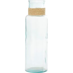 Deco 79 Recycled Spanish Glass Vase, 10" x 10" x 30", Blue
