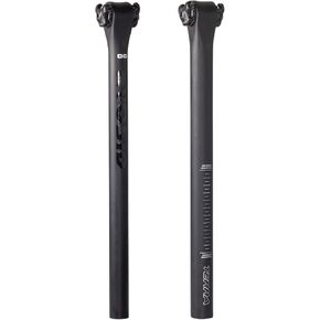 Carbon Fiber Bike Seatpost 27.2/31.6mm MTB Seat Post Lightweight T800 Carbon Cloth 400mm Length Bicycle Seat Tube for Mountain Bike Road Bike BMX