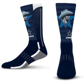 FBF - Official NFL Limited Edition Team Logo Youth Size Kids Crew Socks Approximately 4-8 years old - Dallas Cowboys