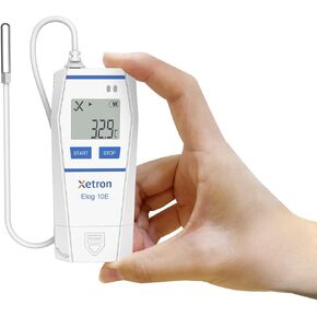 Multi-Use Temperature Data Logger with Probe,32000 Points Reusable Recorder for Cold Chain,PDF Report,Certificate Refrigerator Temperature Monitor, Elog10E (1 Pack）Upgrade RC-5 in Kuwait