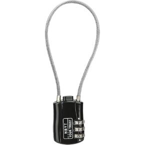 Wire Combination Lock Padlock, Wire Diameter 3/24", 8.3" Circumference, Suitable for Travel Luggage, Backpack, Cycling Helmet, Small Cabinet, Gym Cabinet, Suitcase