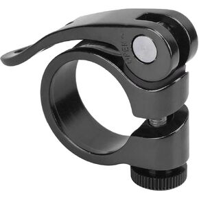 Bike Seatpost Clamp, Quick Release Seatpost Clamp Bike Seatpost Clip Replacement for 25.4mm/1in Tube(black)