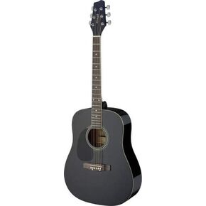 Stagg 6 String Acoustic Guitar, Left (SA20D 3/4 LH-BK)