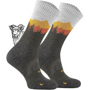 TODO 55% Merino Wool Hiking Socks Men & Women - Breathable, Thermal for all Outdoor Activities
