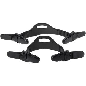 Alomejor Diving Fins Strap Black Rubber Diving Diving Snorkeling Adjustable Swimming Buckles Strap(S)