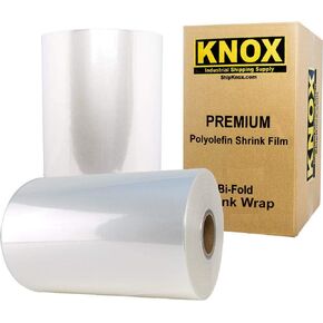 Knox Brand - 14" 60 Gauge Polyolefin Shrink Film Heat Wrap POF Centerfold 4370' feet