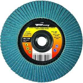 Forney 71924 4-1/2" Double-Sided Flap Disc, 60/120 Grits