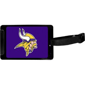 Siskiyou Sports NFL Minnesota Vikings Luggage Tag Black, 3.25"