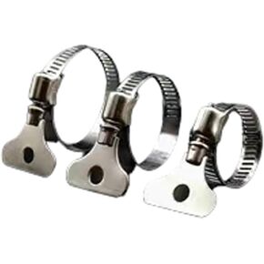 15-Pack Mixed Pac Key-Type 304 Stainless Steel Worm Gear Hose Clamps, Fuel Pipe Clamps for Automobiles, Pipelines and Mechanical Application， 5 pieces of each size(10-16mm, 16-25mm, 21-38mm)