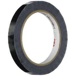 3M 1350F-1 Black Electrical Tape, 0.50" width x 72yd length (1 roll)