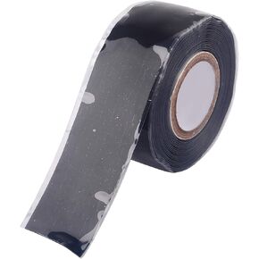 شريط لاصق ذاتي من مطاط السيليكون، إصلاح السيارات، إصلاح السخان المرن، إصلاحات خرطوم الرادياتير في حالات الطوارئ، 0.98 بوصة × 9.84 قدم، مستطيل، أسود in Kuwait