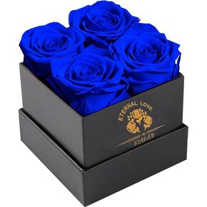 Flowers for Delivery Prime - Roses in a Box - Fresh Flowers - Forever Rose - Birthday Gifts for Women - Preserved Roses, Gifts for Mom/Girlfriend/Wife/Grandma