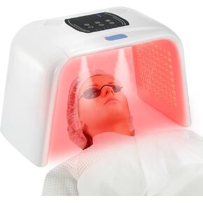 Red-Light-Therapy-for-Face,7 Color Light Therapy LED Face with Spray Function for Face and Body, Light Therapy Machine for Facial Beauty Home Salon Skin Care Equipment