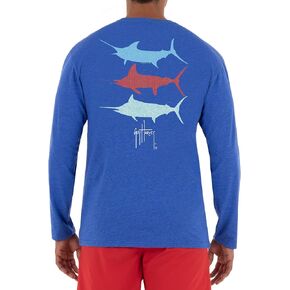 تي شيرت رجالي بأكمام طويلة وجيب من مجموعة Billfish من Guy Harvey in Kuwait