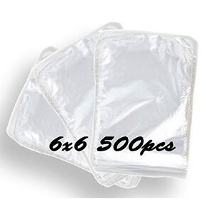 DOTPRO 500pcs set Polyolefin Heat Shrink Wrap Bags nontoxic/odorless Perfect bath bomb shrink wrap or soap packaging wrapping, bottle sealer, arts, crafts, homemaking or other small items (4"x 6")