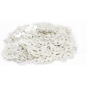 uxcell M4.2 Lug Plate Solder Bare Ring Terminal Connector Crimp Silver Tone 1000Pcs