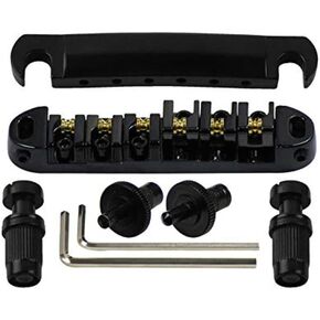 سرج أسطوانة الجيتار قطعة خلفية لجسر Tune-O-Matic باللون الأسود لأجزاء جسور الجيتار الكهربائي LP in Kuwait