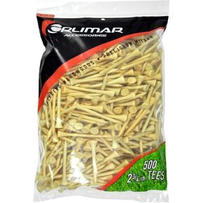 Orlimar Wooden Golf Tees 2 3/4-Inch, Bulk, Natural (500 Count)