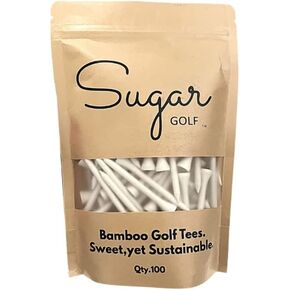 | Biodegradable Bamboo Golf Tees | Pack of 100 | White in Saudi Arabia