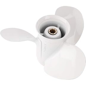 9 1/4x11-J OEM Aluminum Alloy Boat Propeller for Yamaha 9.9HP 15HP Outboard Motor 63V-45943-10-00 63V-45943-00-EL 9.25x11 8 Spline Tooth