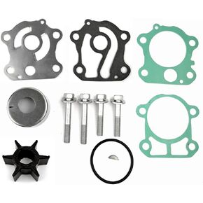 6H3-W0078-02-00 Water Pump Impeller Repair Kit Replacement for Yamaha Outboard 50 60 70 HP F50 T50 C60 E60 Boat Motor Engine Parts Sierra 18-3465 6H3-W0078-01-00 6H3-W0078-00-00 6H3-W0078-A0