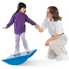 Tumble Forms 2 Soft-Top Rocker Balance, Rocking Balance Therapy Aid for Exercise, Patient Exercise Aid for Hospitals, Clinics, Home, Balance Trainer, Wobble Board, Non-Slip Standing Balance Platform