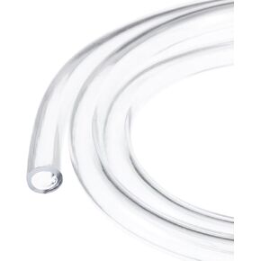5/8" x 0.8" Clear Plastic PVC Tube 10ft Lightweight Vinyl Tubing, [for Hydraulics, Pneumatics, Garden, Water Hose, Fish Tank] - 15.9x20.6mm