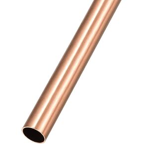 Copper Tube (12mm OD x 0.5mm Wall T x 100mm L), Straight Tubing - for Home Furnishing, Machinery, DIY Handicraft