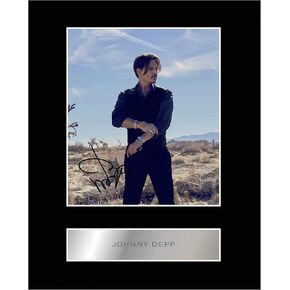 Johnny Depp Signed Mounted Photo Display