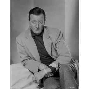 John Wayne portrait in sportscoat Photo Print (8 x 10)