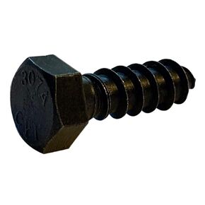 Small Parts 5072LB 1/2" x 4-1/2" Hex Lag Screw Gimlet Point Black Oxide (Pack of 5)