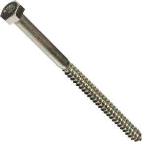 964596 5/16 x 5-Inch Stainless Steel Hex Lag Screw, 10-Pack