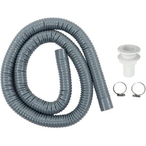 Marine Bilge Pump Hose, Bilge Pump Hose Fast Flow Rate Grey Flexible Leak Proof Aging Resistant Marine Installation Kit for 1‑1/2In Outlets
