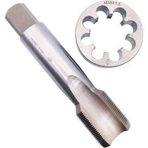 HSS M38 x 1.5mm Tap and M38 x 1.5mm Die Metric Thread Right Hand
