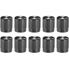 uxcell 10Pcs 6mm Shaft Hole Knob for Speaker Effect Pedal Amplifier Potentiometer Knob 14.5x17mm