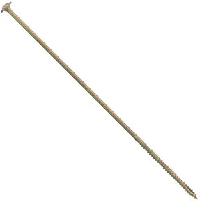 #17 x 14" Construction Lag Screw Exterior Coated Torx/Star Drive Heavy Duty Structural Lag Screw Far Superior to Common Lag Screws - Modified Truss Washer Head -25 SCREW COUNT