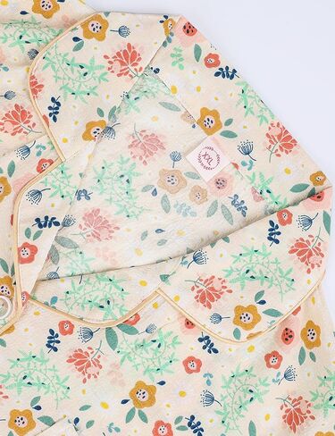 Arssm Floral Pajama Set Women Cute Kawaii 2 Piece Matching Pj Set Aesthetic Short Sleeve Sleeping Loungewear in Kuwait