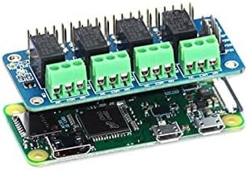 Relay 4 Zero 3V 4 Channel Relay Shield for Raspberry Pi, Relay HAT Expansion Relay Board for Raspberry Pi 4B/3B+/3B/2B/B+/A+/Zero and Zero W | Power Relay Module for Raspberry Pi in Kuwait