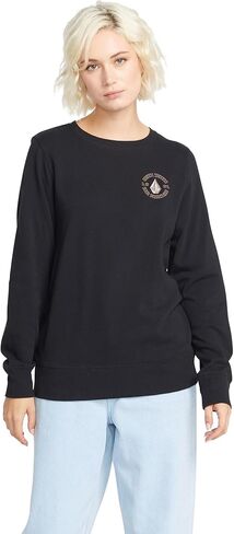 Volcom Women's Truly Deal Crew Fleece Sweatshirt in Saudi Arabia